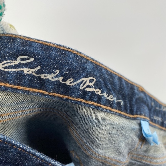 Eddie Bauer Jeans Women's Size 10 Specially Died Blue Denim Button Zip Closure - Picture 14 of 14